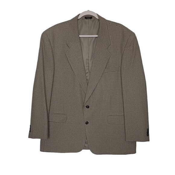 Carlo Brunello 100% Pure Wool Beige/Olive 2-Button Blazer Size R46 - Picture 1 of 11